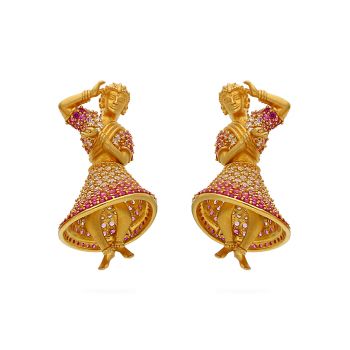 Dancing Lady Stone Earrings