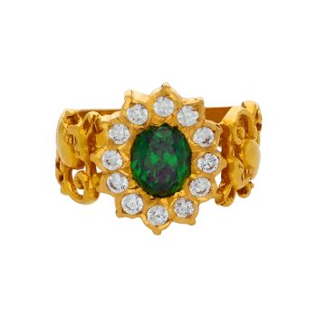 Masterpiece of Elegance: Men's 22-Carat Gold Ring