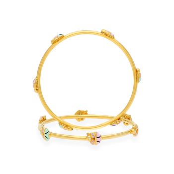 Gold bangles design hot sale for baby girl