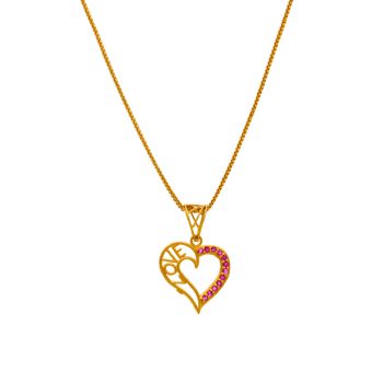 Elegant Gold Heart Pendant