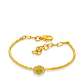 Gold Flower Bracelet For Kids