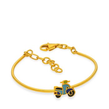 Gold Scooter Bracelet For Kids