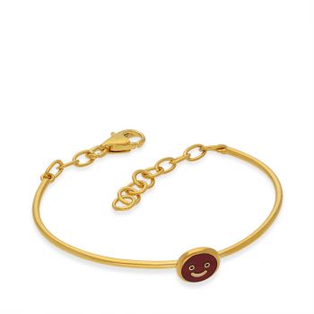 Gold Smiley Bracelet For Kids