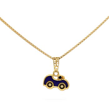 Car-Shaped Enamel Pendant For Kids