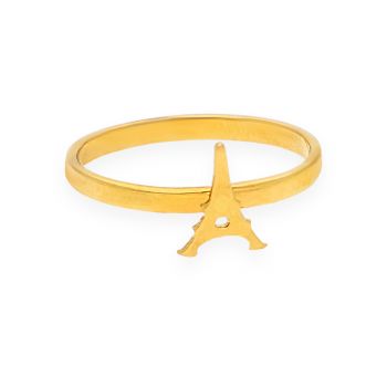 Eiffel Tower Gold Ring For Kids