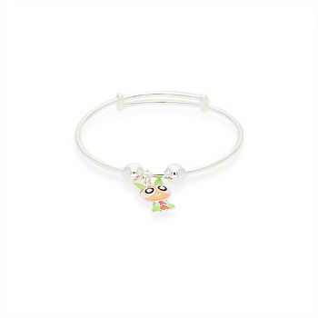 Silver Power Puff Girl  Enamel Kadas For Kids