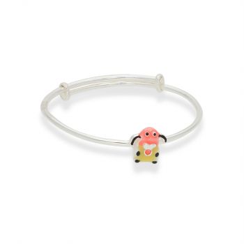 Silver Sheep Enamel Kadas For Kids