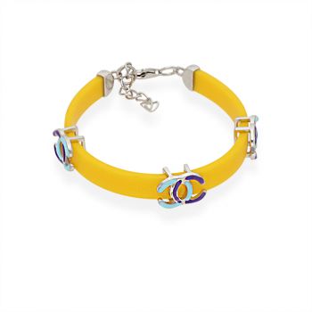 Silver Tweety Enamel Kida Bracelet