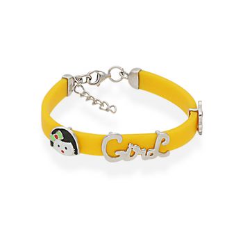 Silver Enamel Kids Bracelet