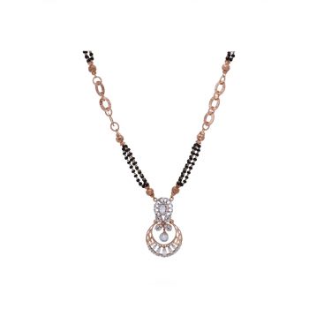  18KT Yellow Gold Mangalsutra Chain For Women