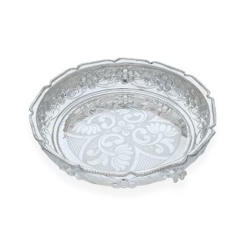 Beautiful Silver Tambulam Plate 