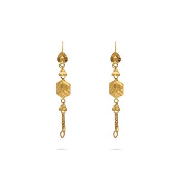 Fancy Gold Hook Earrings