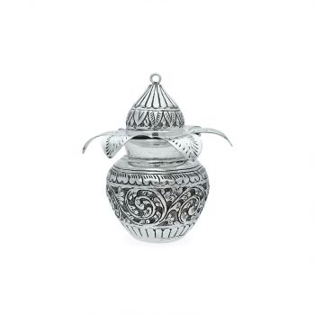 Attractive Silver Kalasam With Antique Finish