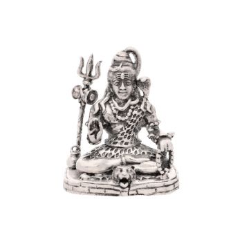 Divine Silver Lord Shiva Idol