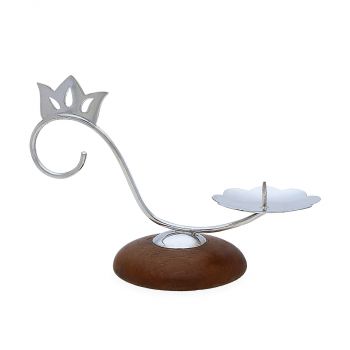 Gorgeous Siver crown  Candle Holder