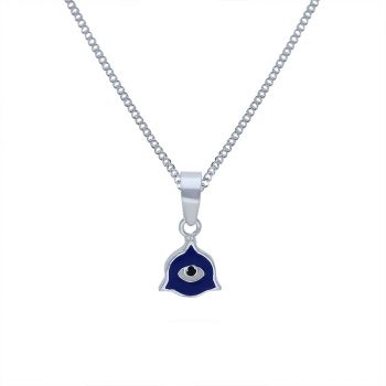 Evil eye silver pendent