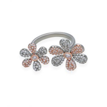 Floral Silver Ring For Women