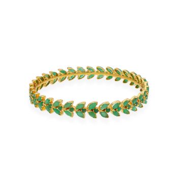 Green Ruby Stone Bangles 