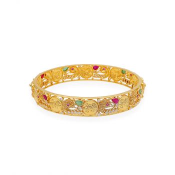 Gold Stone Bangles