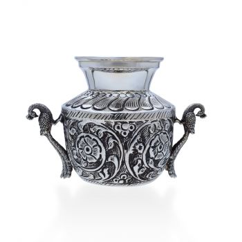 Antique Silver Chembu with Peacock Motfis