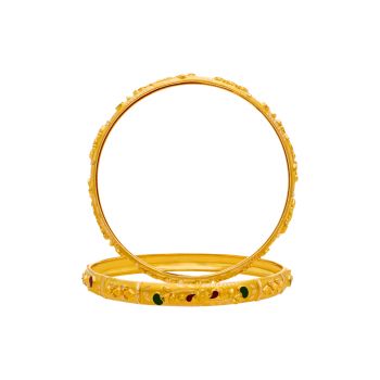 Celestial Glow: Stunning Gold Bangles Collection