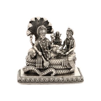 Magnificence of a Silver Laxmi Narayan Idol