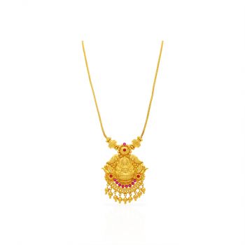 Gold Ruby and Emerald Heavy Necklace for Women