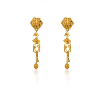 Sublime Golden Dangling Earrings