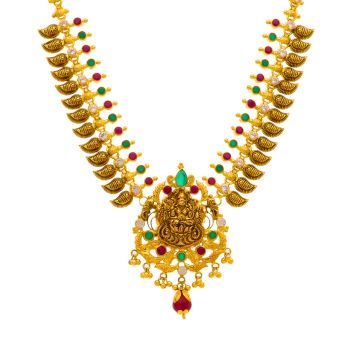 Ruby and Emerald Godess Lakshmi Haram