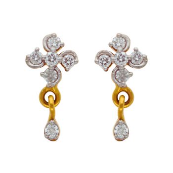 Exquisite 18K Diamond Earrings – A Touch of Timeless Elegance