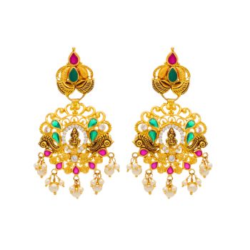 Enigmatic Emerald & Ruby Rapture Earrings