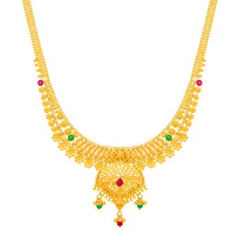 Traditional Flower Gold Necklace