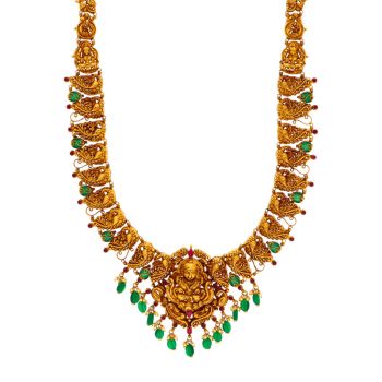 Gold Antique Adornments: Semi Antique Haram.