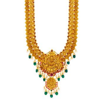 Antique Gold Haram Enhanced by Rubies and Emeralds