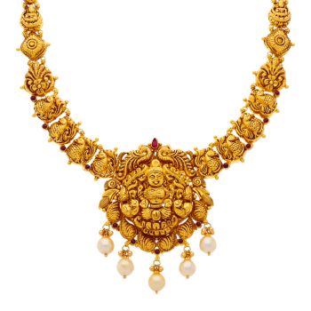 Elegant Antique Lakshmi Gold Necklace 