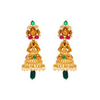 Ethereal Emeralds & Ruby Radiance Earrings