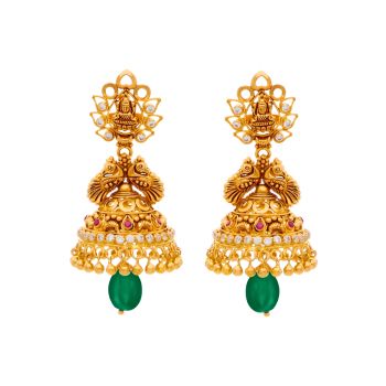 Antique Traditional Gold Jhumkas