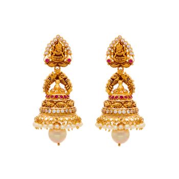 Traditional Gold Jhumkas