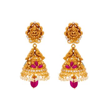 Traditional Antique  Gold Filigree Jhumkas