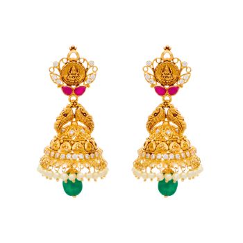 Traditional 22 KT Gold Jhumkas