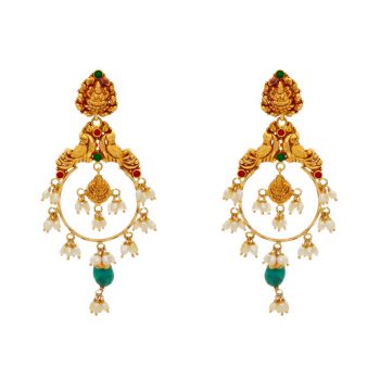 Dazzling Divinity Chand Bali Earrings 