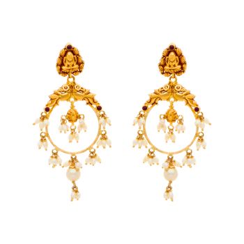 Gold Chaandbali Earrings