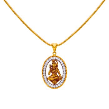 Divine Lord Shiva 22KT Gold Pendant