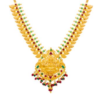 Ravishing Gold Lakshmi Necklace