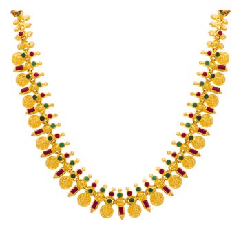 Traditional Lakshmi Kasu Necklace