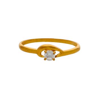 Luxury Luster Gold Finger Ring