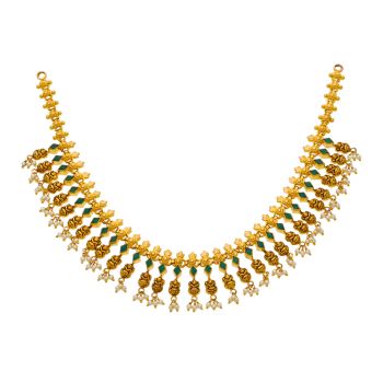 Pure Radiance: Enchanting Gold Necklace Selection