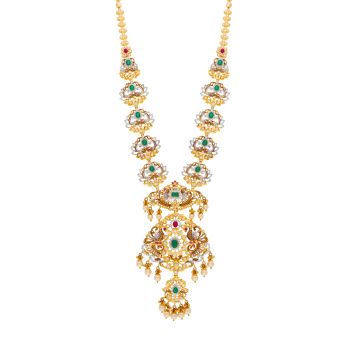  Exquisite 22kt Gold Stone Necklace