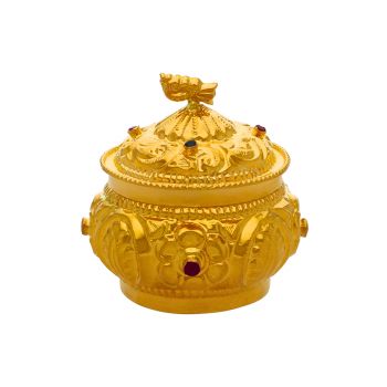 Embrace Tradition with a 22kt Gold Kumkum Container