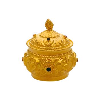 Handcrafted 22kt Gold Kumkum Holder